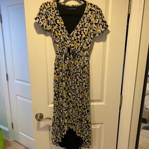 Yellow floral Abercrombie and Fitch dress